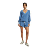 Sonny Loop Terry Relaxed V-Neck - Denny's