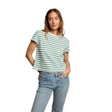 Everett Stripe Boxy Crew Tee