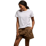 Everett Stripe Boxy Crew Tee