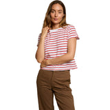 Everett Stripe Boxy Crew Tee