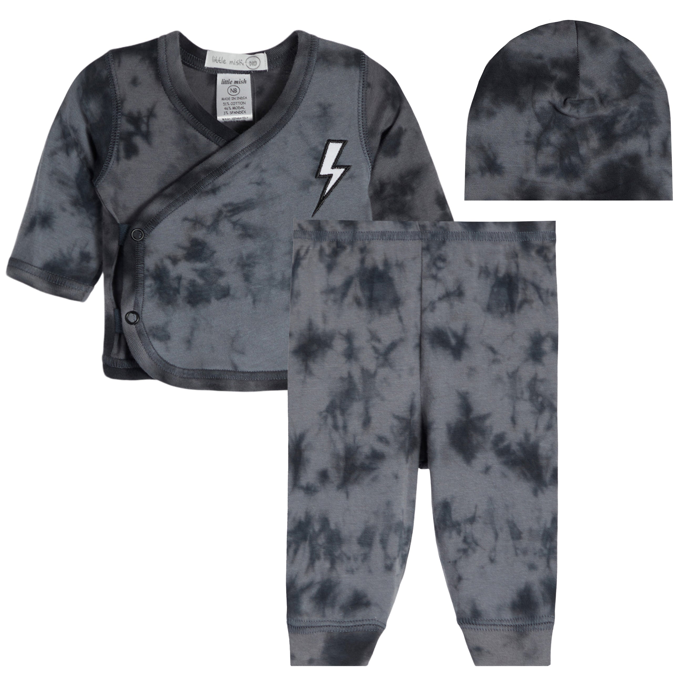 3pc Tie Dye Bolt Take Home Set - Denny's