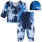 3pc Navy Star Tie Dye Take Home Set - Denny's
