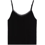 Textured Lace Trim Cami - Denny's