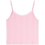 Textured Lace Trim Cami - Denny's