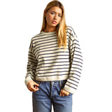Stripe Crew Sweater
