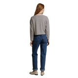 Jenna Stripe Long Sleeve Boatneck