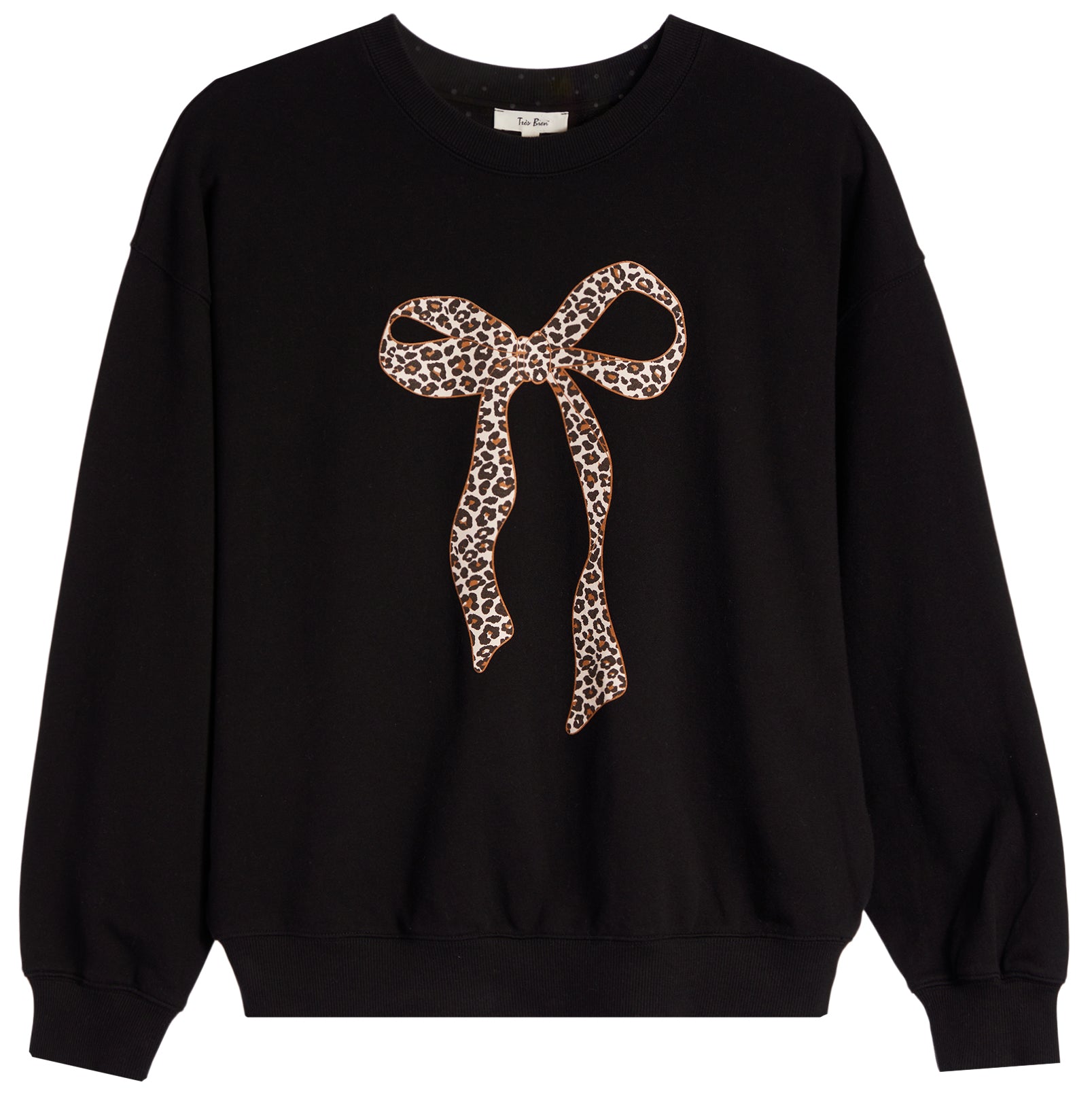 Leopard Bow Sweatshirt - Denny's