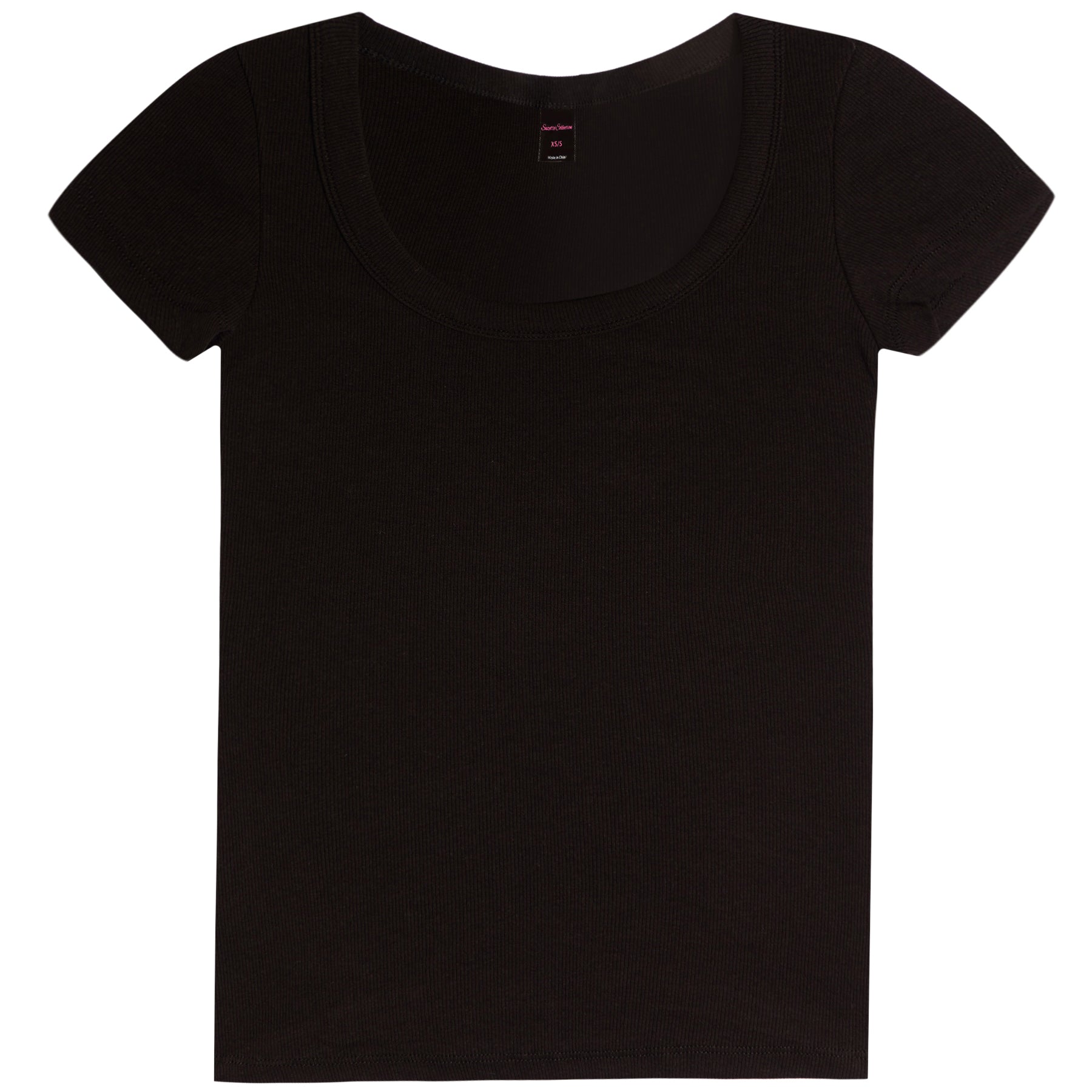 Ribbed Scoop Tee - Denny's