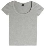 Ribbed Scoop Tee - Denny's