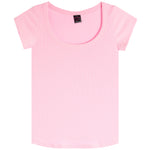Ribbed Scoop Tee - Denny's