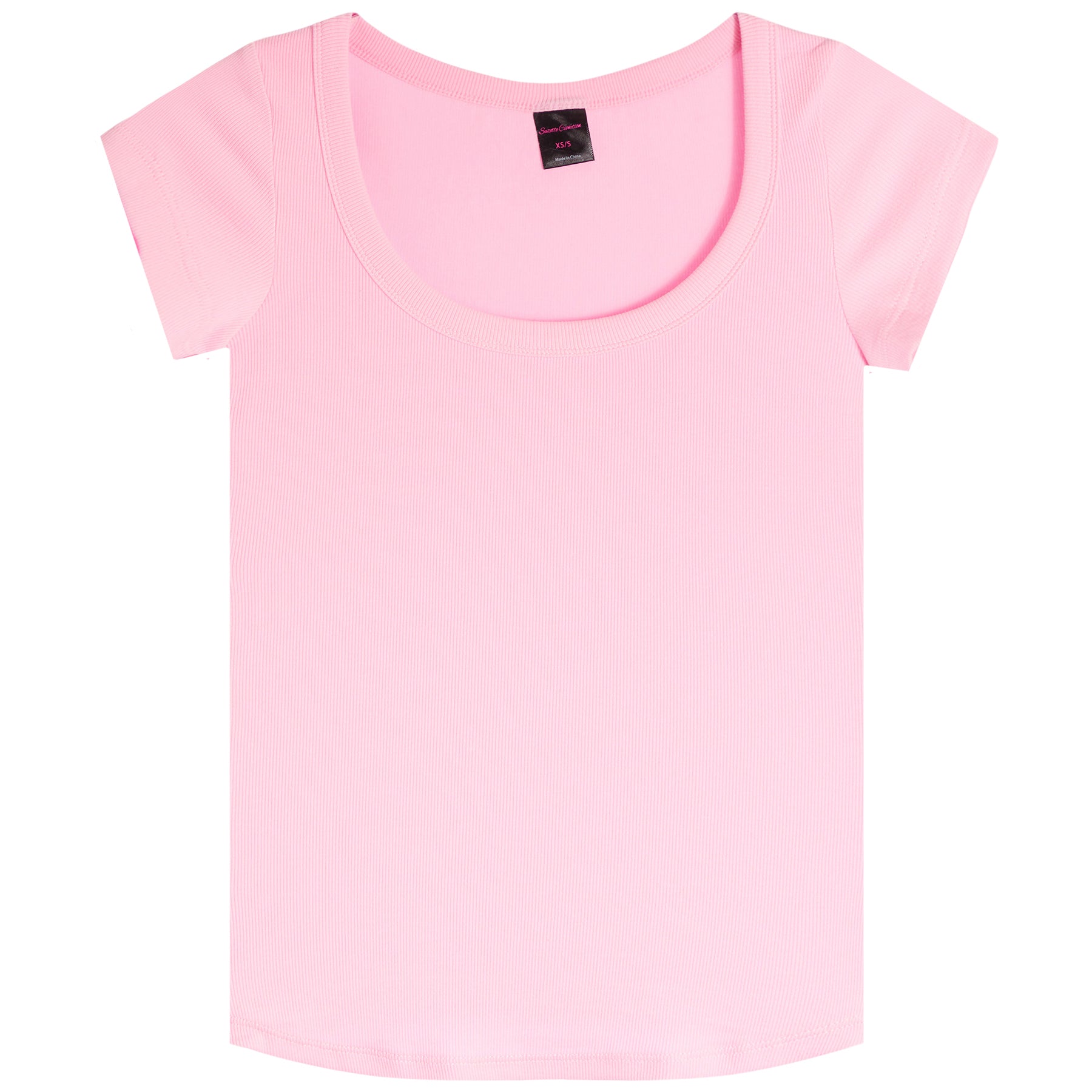Ribbed Scoop Tee - Denny's