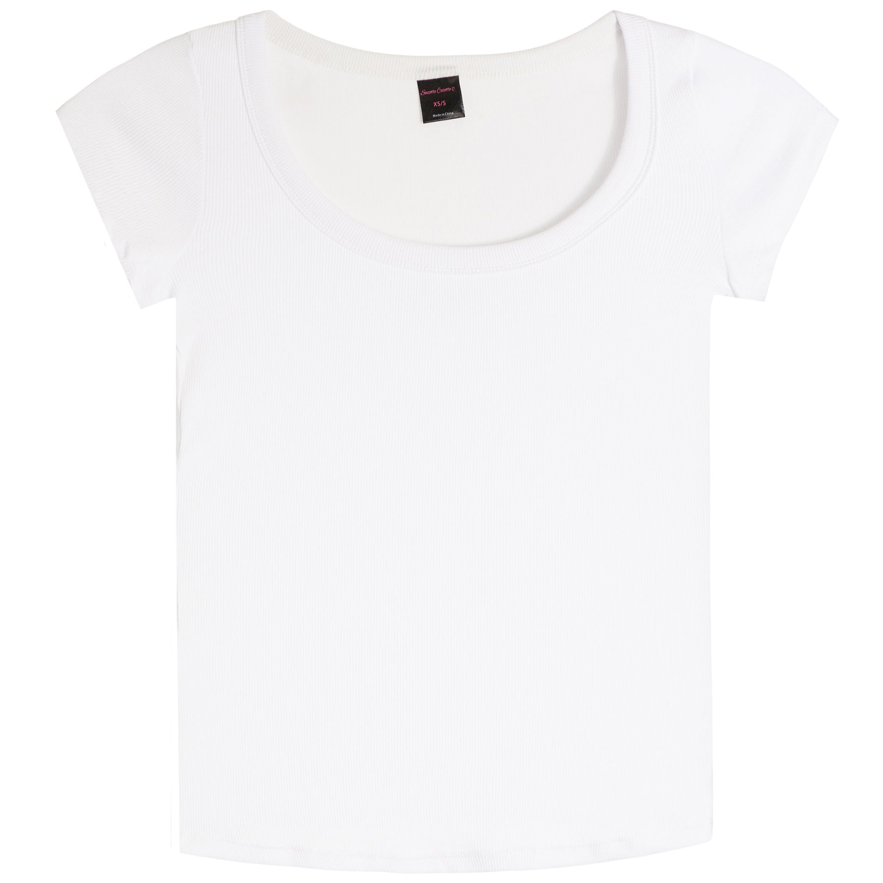 Ribbed Scoop Tee - Denny's