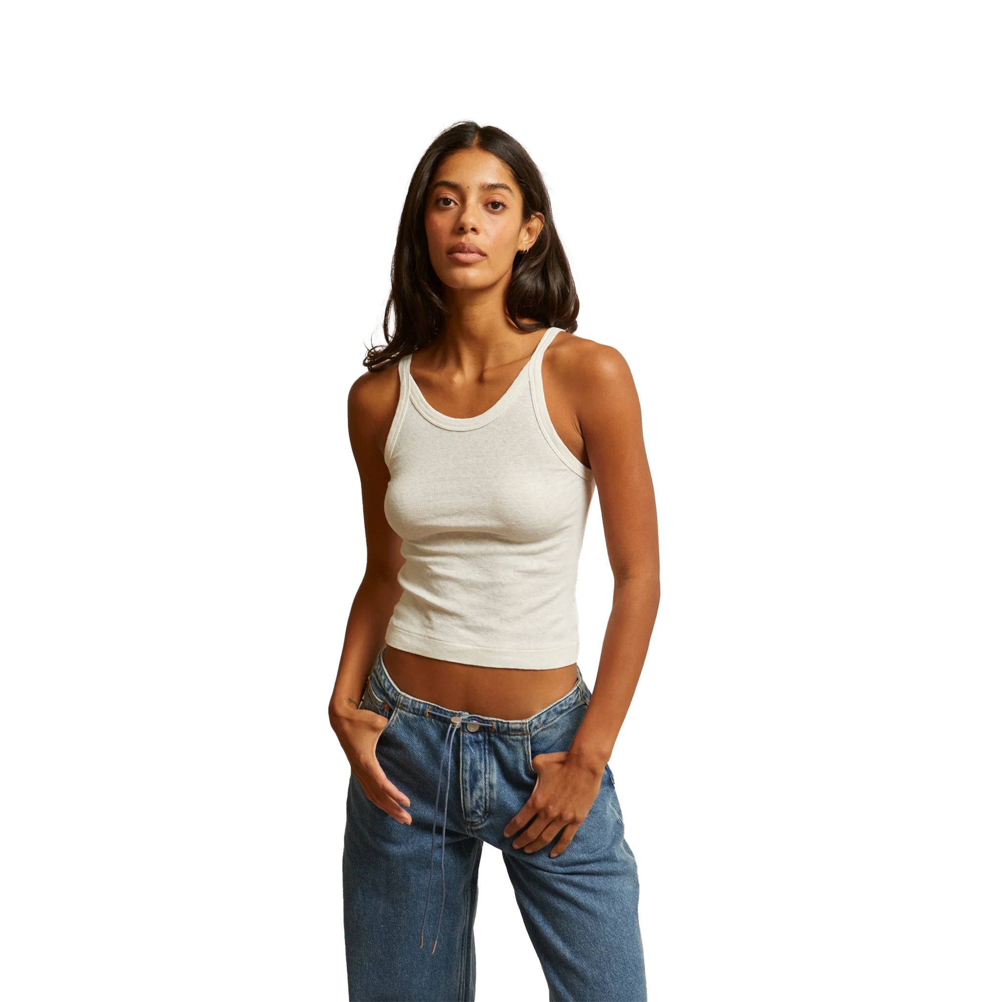Lennox Recycled Cropped Tank - Denny's