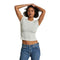 Monica Sweater Rib Baby Tee - Denny's