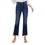 HIgh Rise Distressed Kick Flare Jean - Denny's