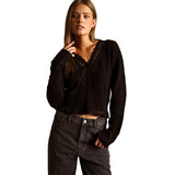 Lace Trim Cardigan