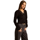 Lace Trim Cardigan