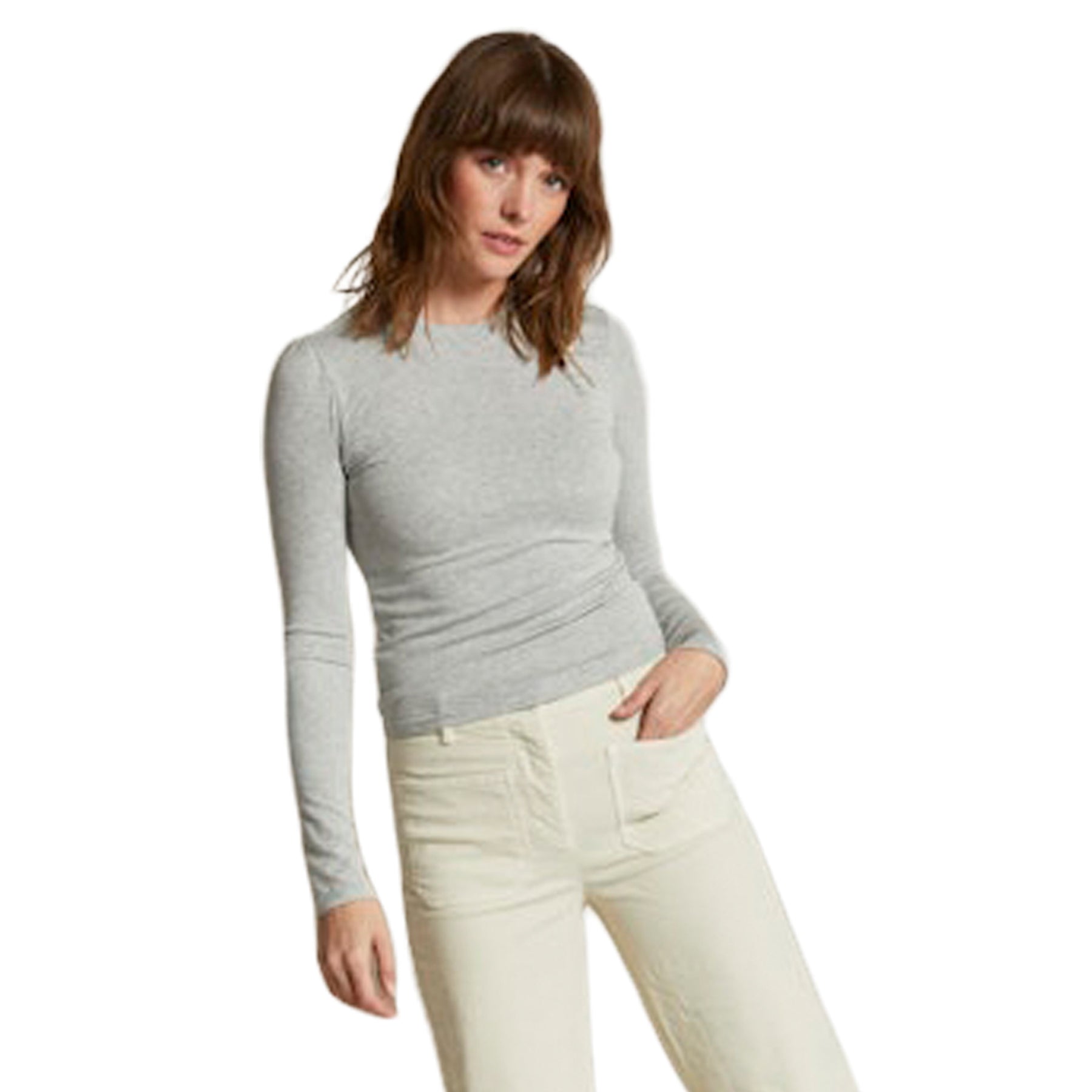 Emma Luxe Rib Baby Tee - Denny's