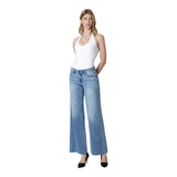 Mid Rise Wide Leg Jean