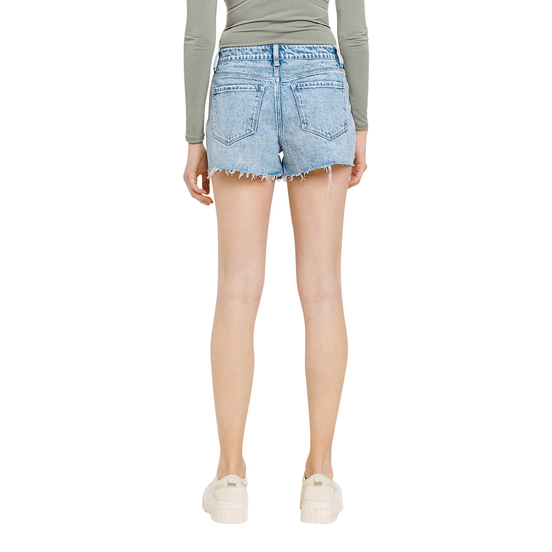 High Rise DIstressed Cut Off Short - Denny's