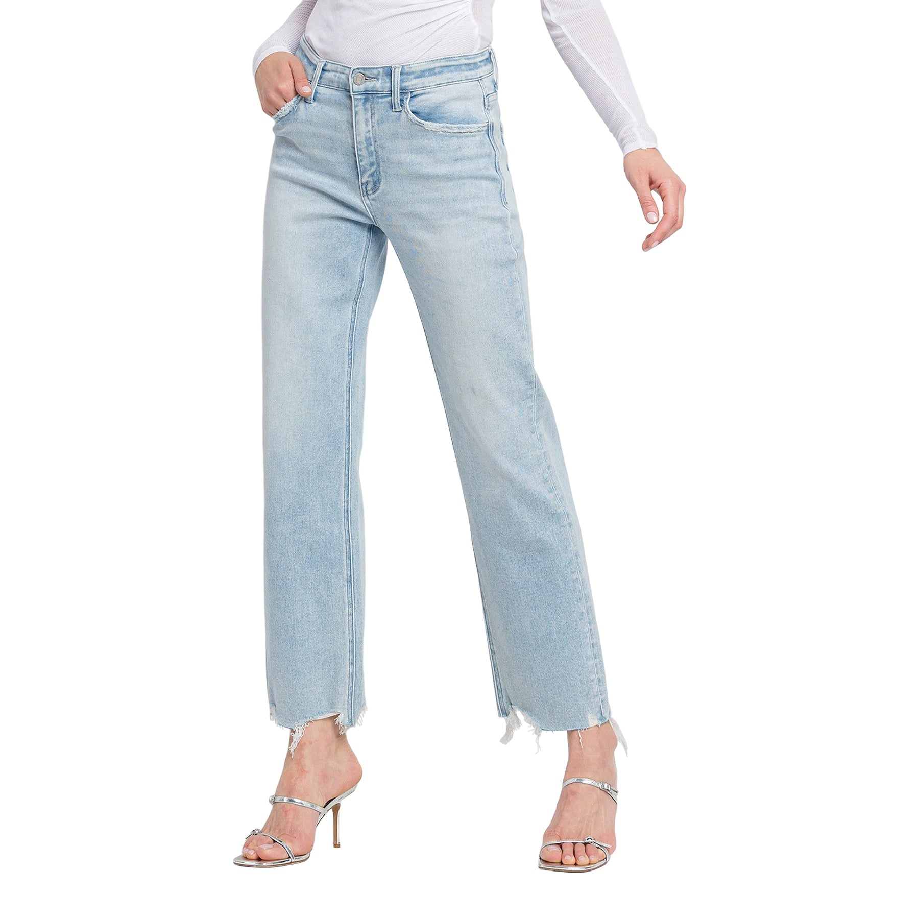 High Rise Slim Wide Leg - Denny's