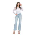 High Rise Slim Wide Leg - Denny's