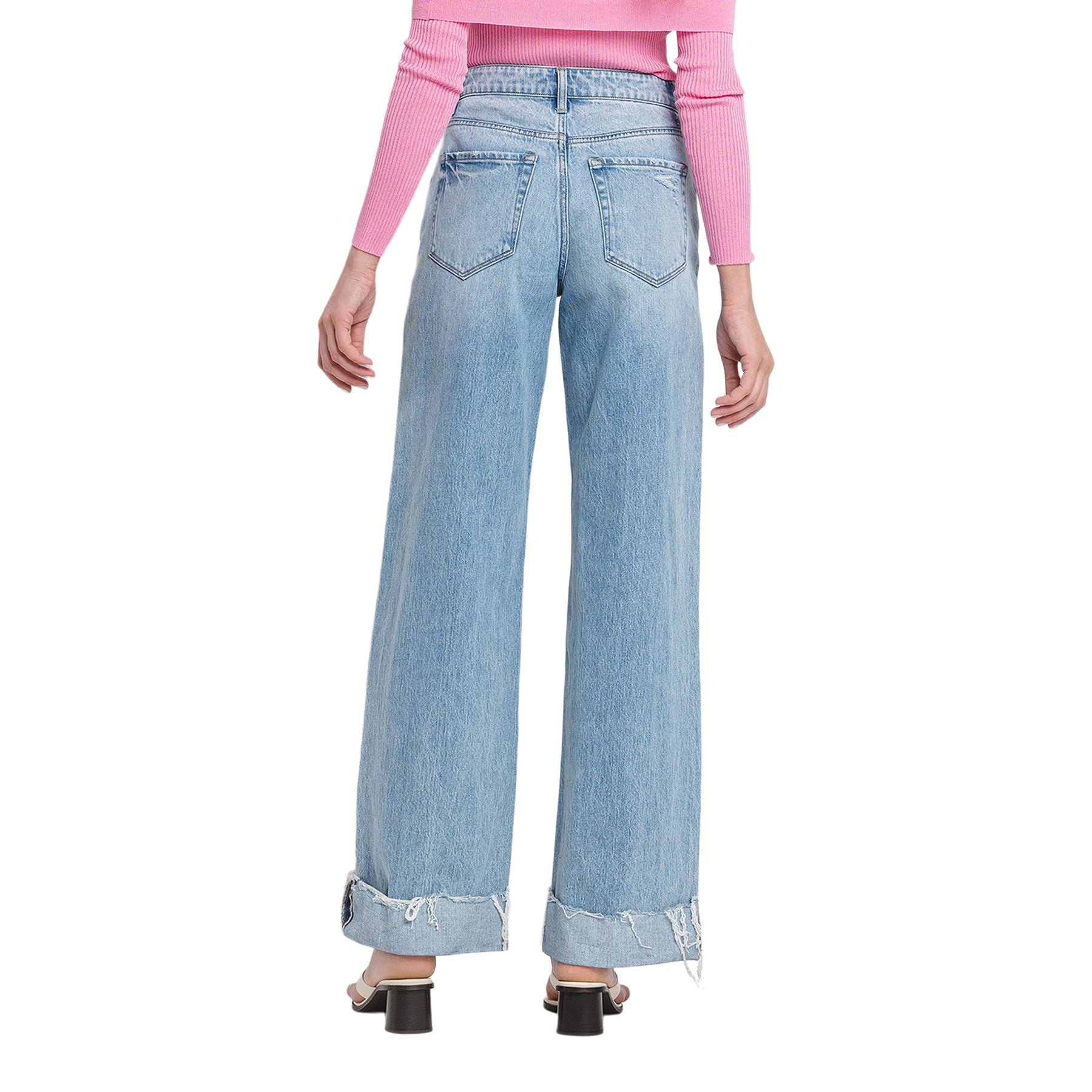 Cuffed High Rise Baggy Wide Leg - Denny's