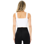 Ribbed Hook & Eye Crop Tank - Denny's