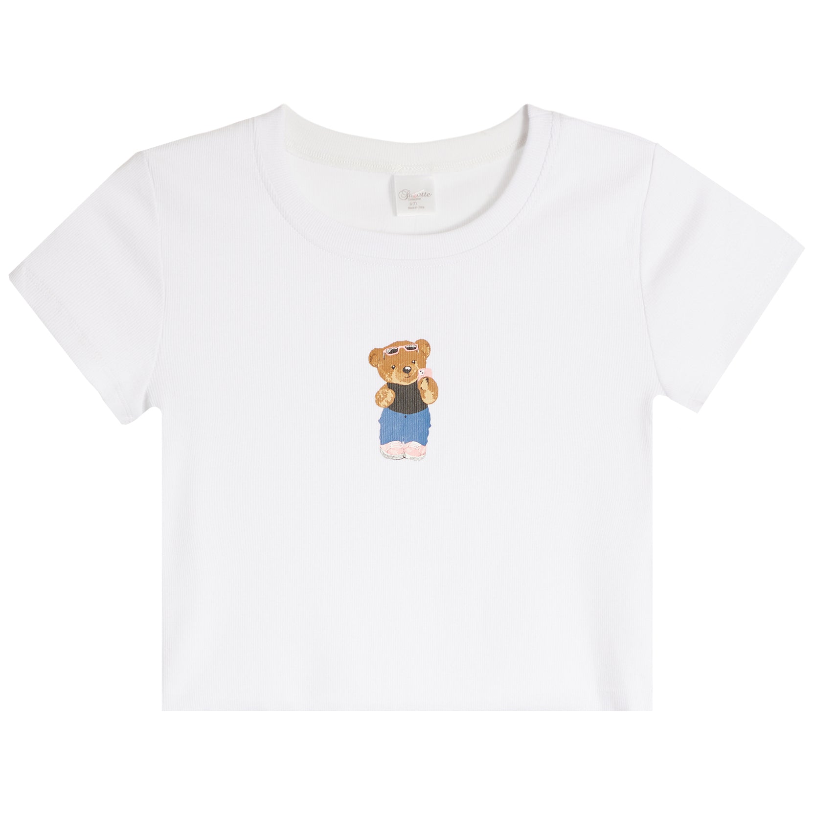 Bear Short Sleeve Rib Tee - Denny's