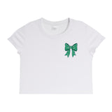 Green Bandana Bow Rib Tee