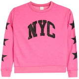 Crew Sweatshirt WIth NYC And Black Stars