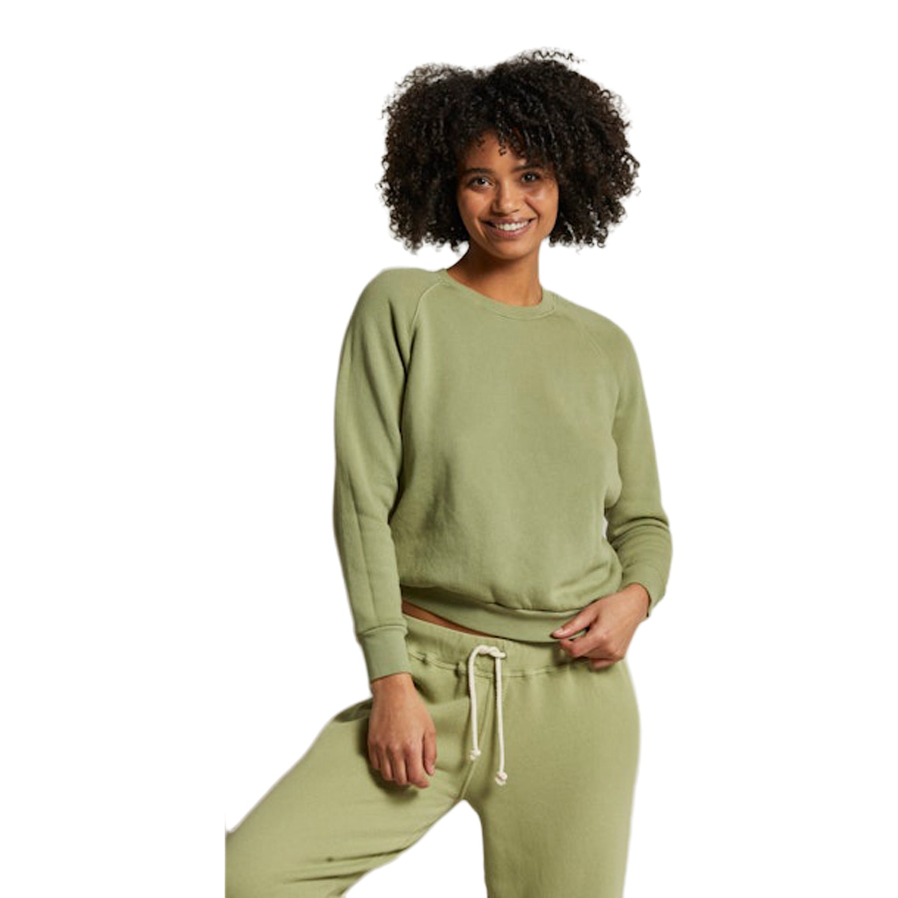Lennon Fleece Shrunken Raglan Sweatshirt - Denny's