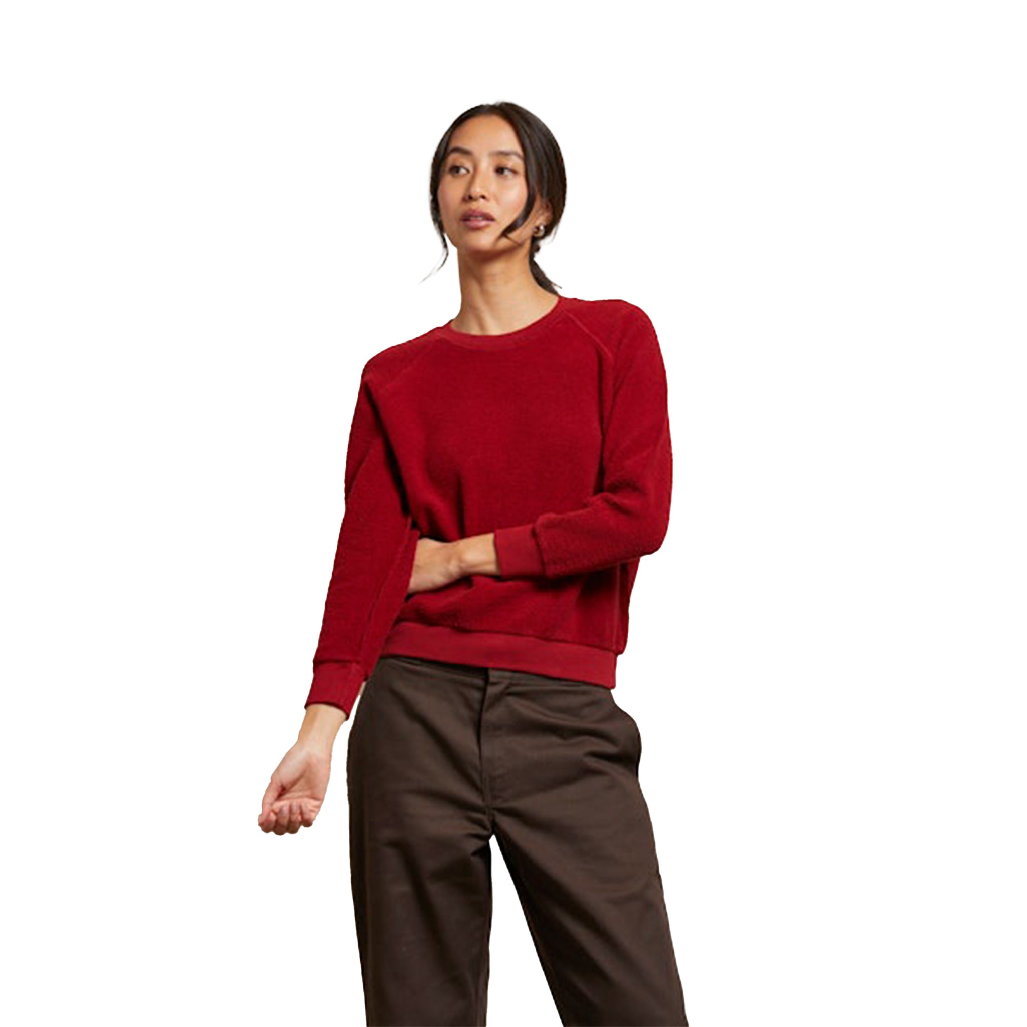 Ziggy Inside Out Fleece Shrunken Crew - Denny's