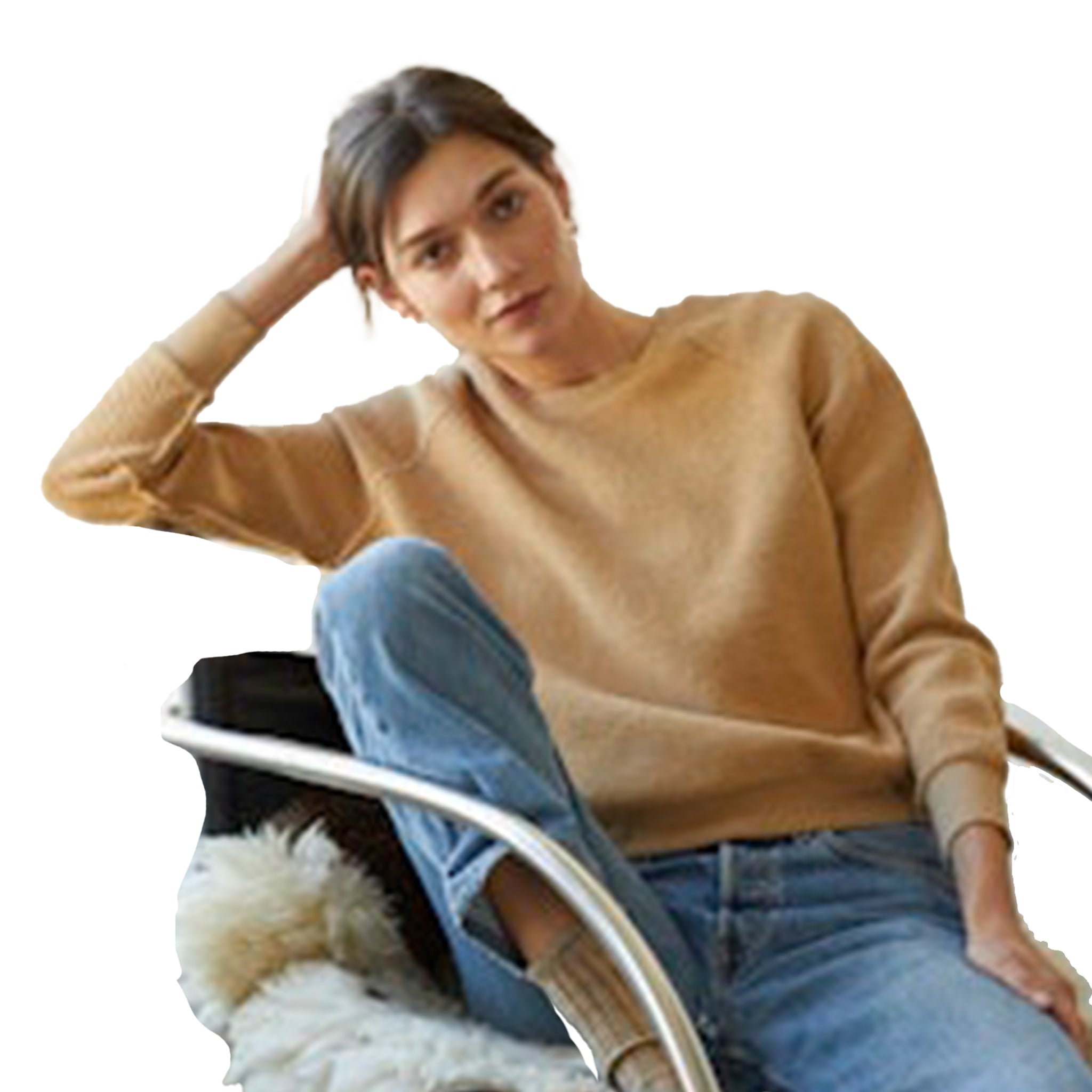 Ziggy Inside Out Fleece Shrunken Crew - Denny's