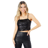 Taylor Sequin Crop Cami - Denny's