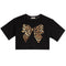 Leopard Bow Short Sleeve Tee - Denny's