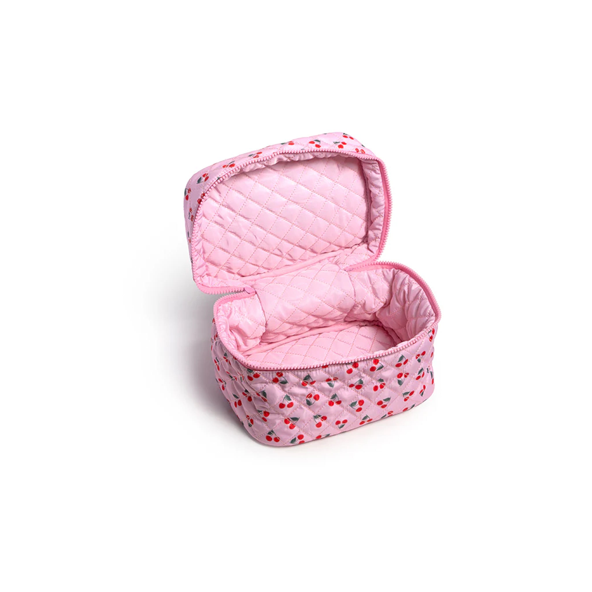 Cherry Quilted Travel Cosmmetic Case - Denny's