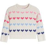 Allover Multi Heart Sweater - Denny's