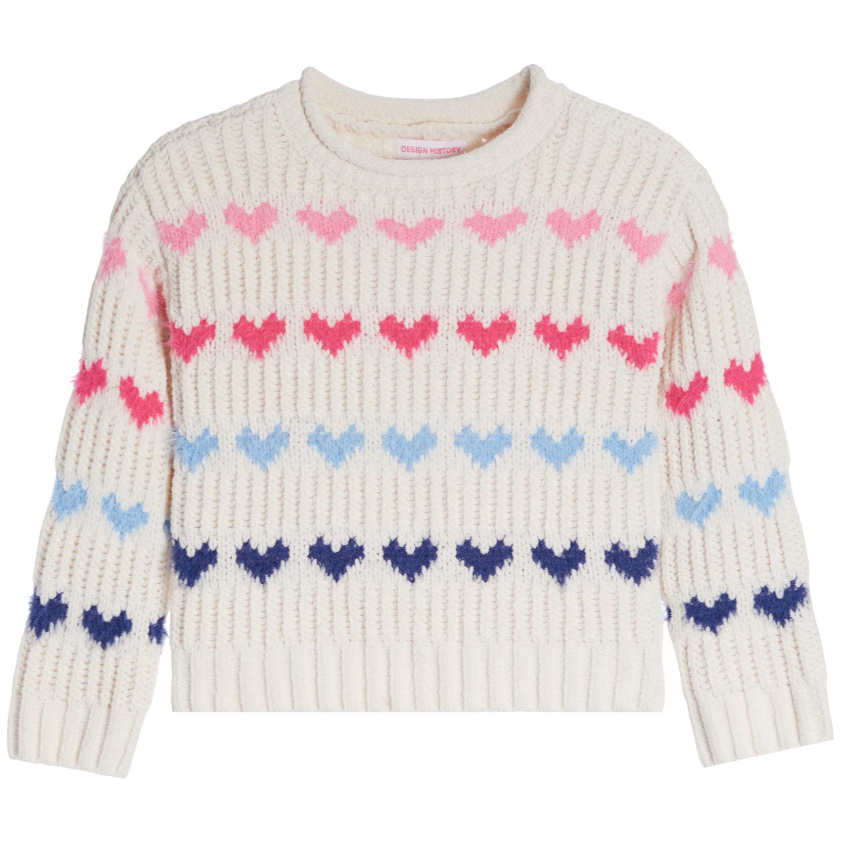 Allover Multi Heart Sweater - Denny's
