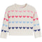Allover Multi Heart Sweater - Denny's