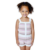 Multi Stripe Crochet Tank