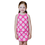 Daisy Crochet High Neck Tank