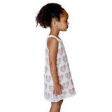 Crochet Dress With Pink Heart