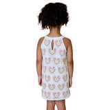 Pink Heart Crochet Dress