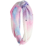 Stones Crinkle Tie Dye Knot Headband - Denny's