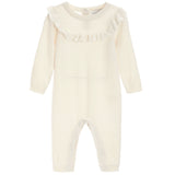 Ava Knit Pointelle Romper - Denny's