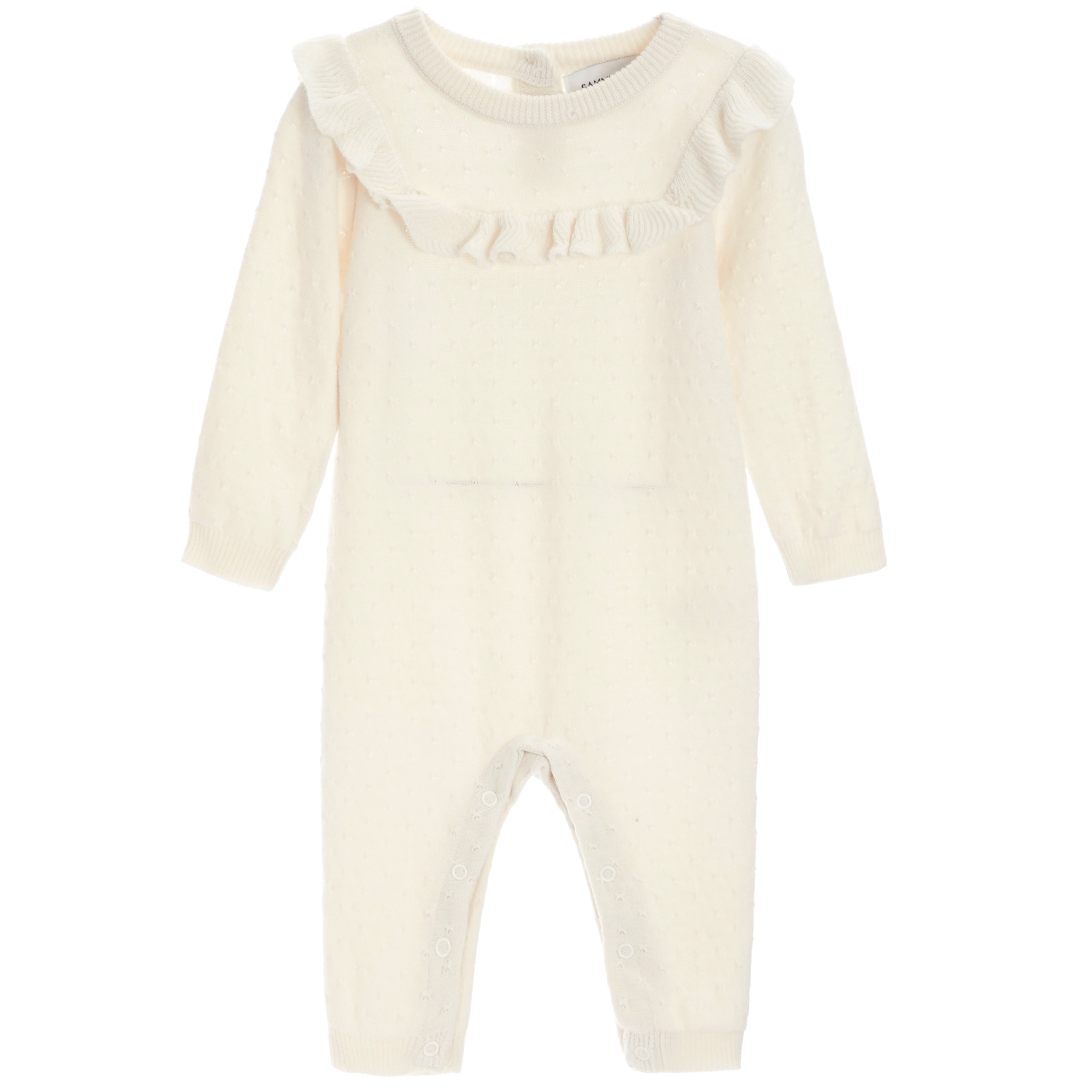 Ava Knit Pointelle Romper - Denny's