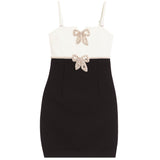 Teagan Strapless Dress With Stone Bows