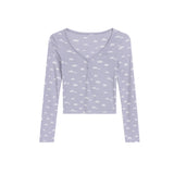 Tess Puffy Cloud Long Sleeve Henley