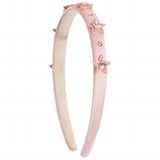 Thin Satin Crystal Star Headband